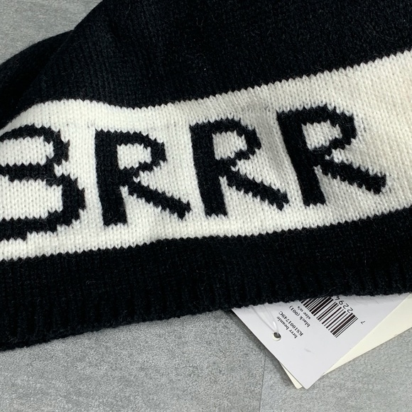 kate spade new york Black/White "BRRR" Yarn Pompom - Picture 6 of 8